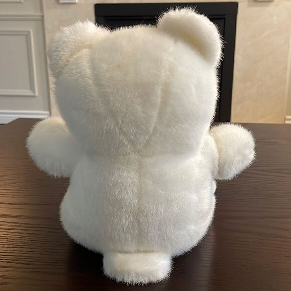 Classic Gund Style Beautiful Teddy Bear in White Excellent Used Condition 9” - Picture 4 of 7
